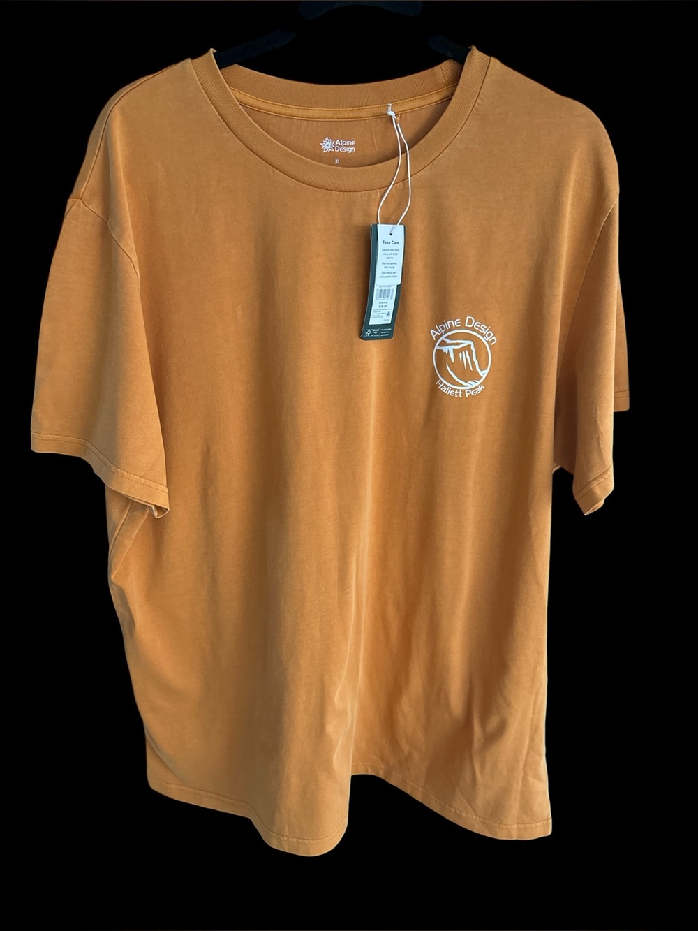 Alpine Design Mustard Crewneck Logo Tee